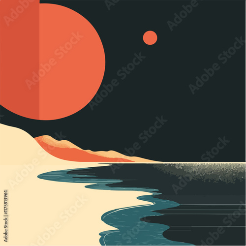 Vektorgrafik aus dem Package:  flat, retro, vintage, modern, art, zeitgeist, film, 