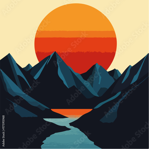 Vektorgrafik aus dem Package:  flat, retro, vintage, modern, art, zeitgeist, film, 