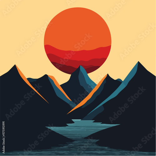 Vektorgrafik aus dem Package:  flat, retro, vintage, modern, art, zeitgeist, film, 