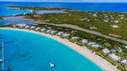 Aerial Images of Saint Martin Sint Maartin Anse Marcel Anguilla photo