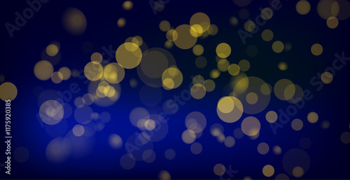 Bokeh lights. Blurred circle shapes. Abstract light effect. 