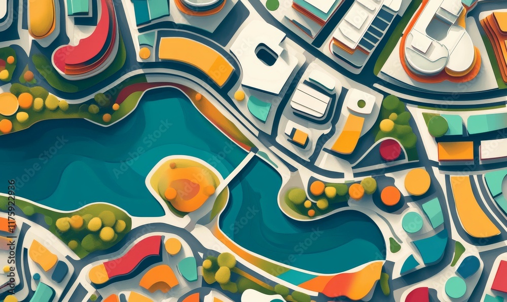 Aerial view abstract background of the city Aerial view abstract background of the city