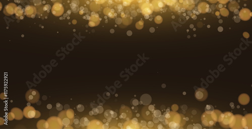 Bokeh lights. Blurred circle shapes. Abstract light effect. 