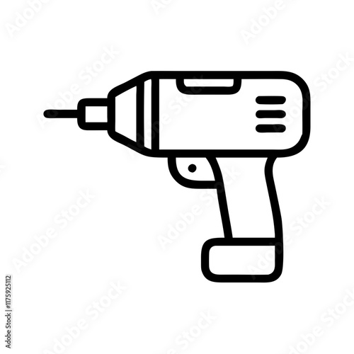 Bohrmaschine, Akkubohrer, Schrauber Symbol