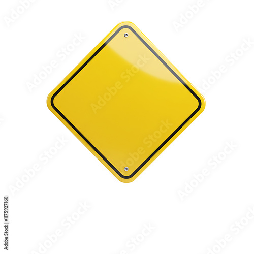Free Download Yellow blank road sign with transparent background. Transparent PNG cutout - GFXLoad