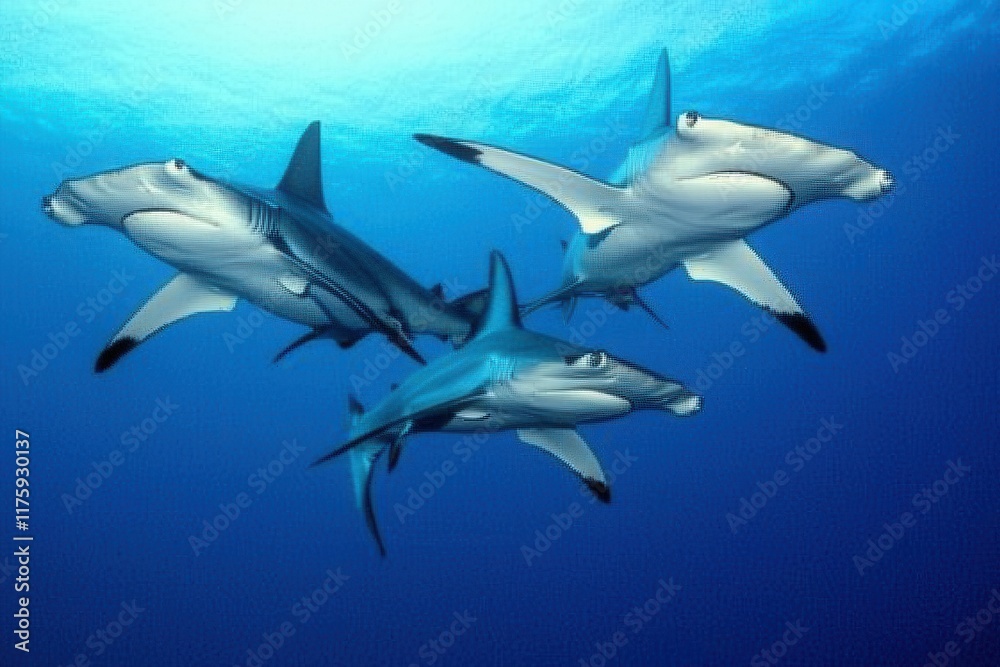 Fototapeta premium Scalloped Hammerhead Sharks