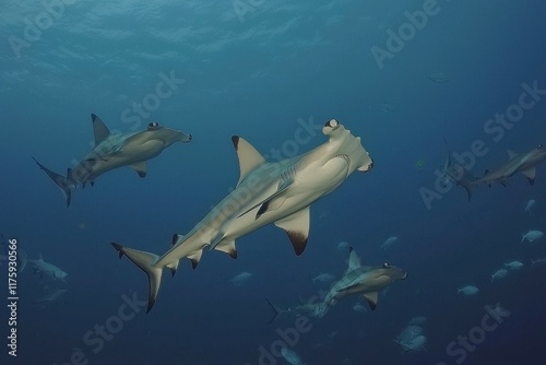 Scalloped Hammerhead Sharks photo