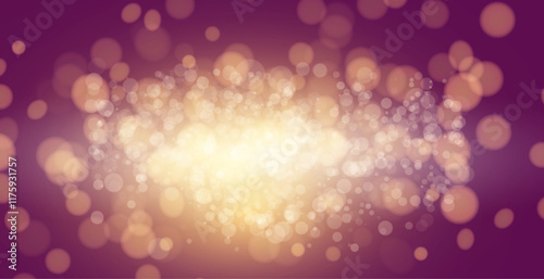 Bokeh lights. Blurred circle shapes. Abstract light effect. 