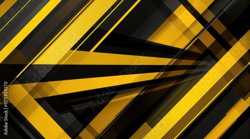 Wallpaper Mural Abstract Black and Yellow Stripes Pattern with Bold Geometric Lines, Futuristic Wasp-Inspired Design for Safari Poster, Modern Dynamic Wallpaper with Copy Space. Torontodigital.ca