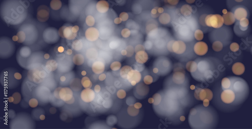 Bokeh lights. Blurred circle shapes. Abstract light effect. 