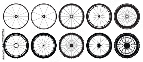 set of bike wheels