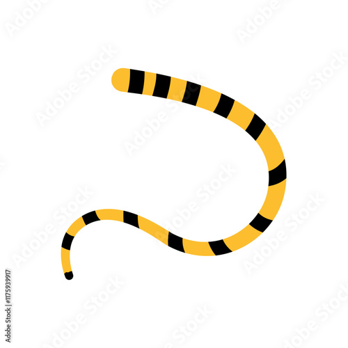 Tiger tail icon vector. Vector illustration