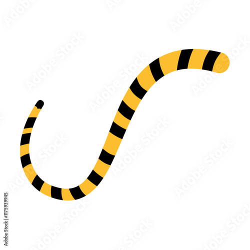 Tiger tail icon vector. Vector illustration