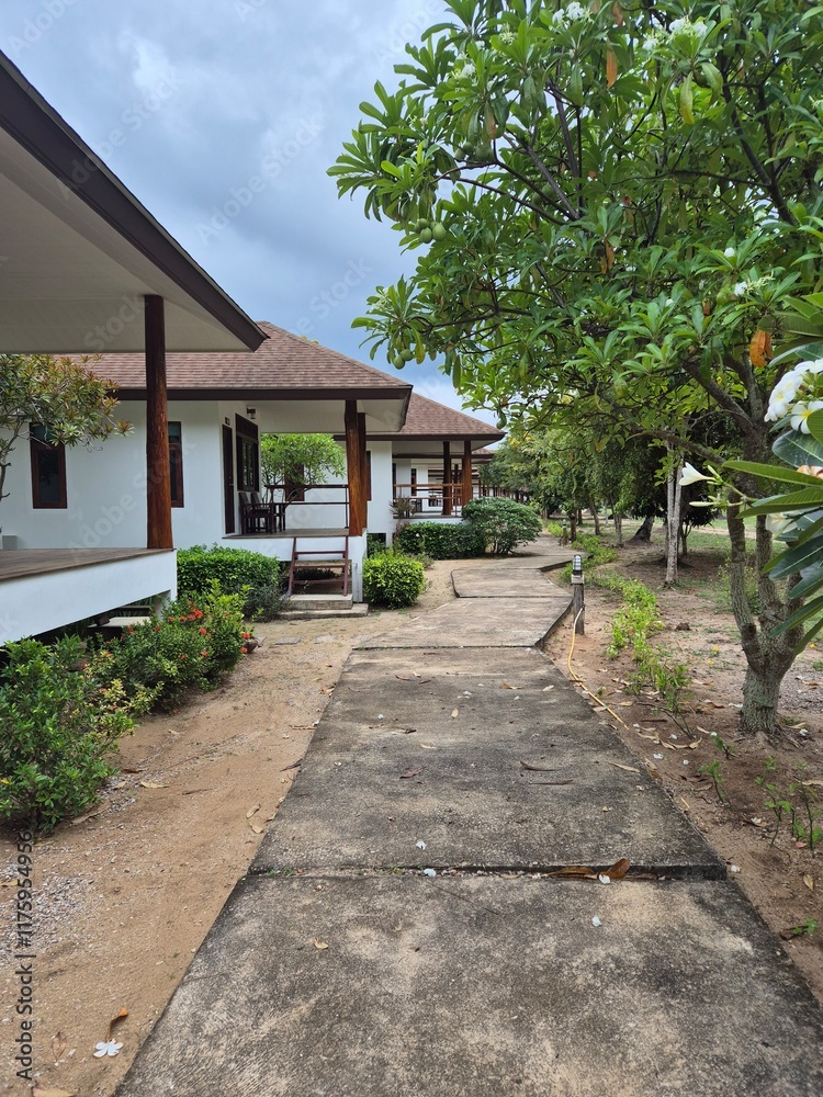 Naklejka premium house in the garden