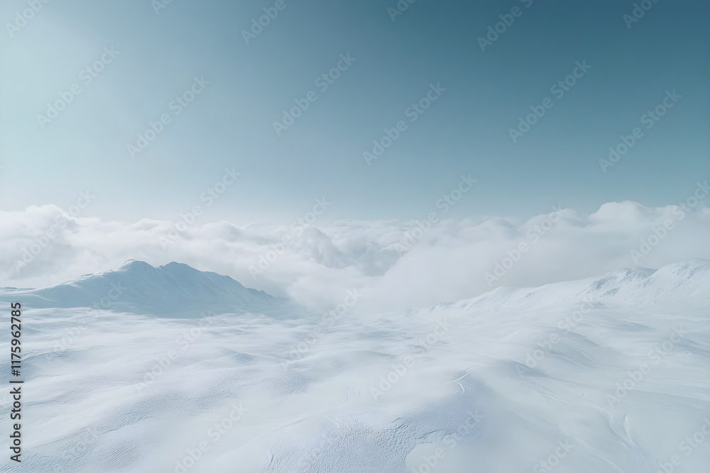 Infinite Winter Expanse with Whispering Tracks Infinite Winter Expanse with Whispering Tracks