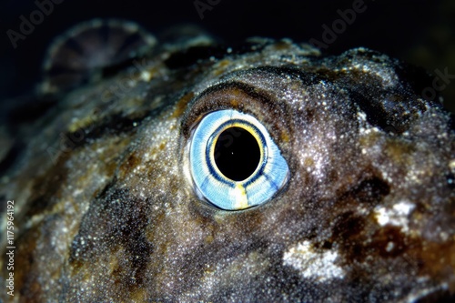 Eye of Crocodilefish (Cymbacephalus beauforti) photo