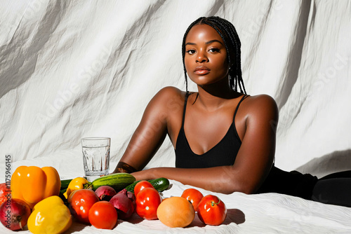 african american female wellness health coach portrait photo