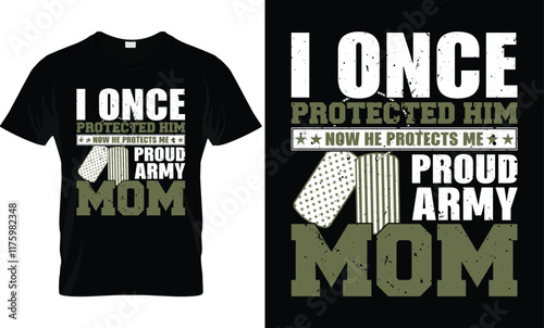 Proud Army Mom T-Shirt Design