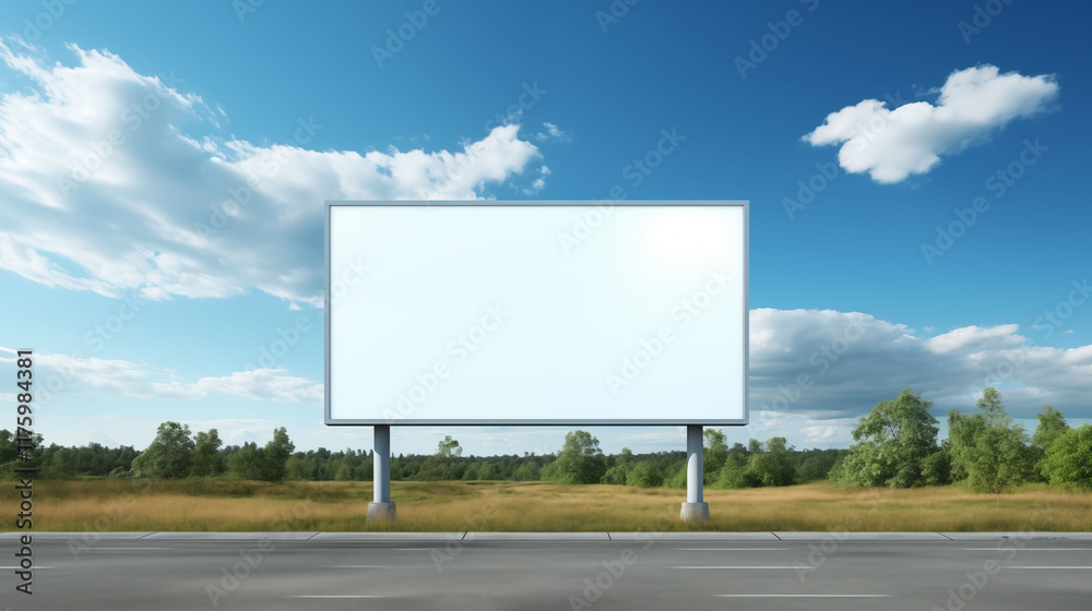 Advertisement Lanscape Billboard Mockup