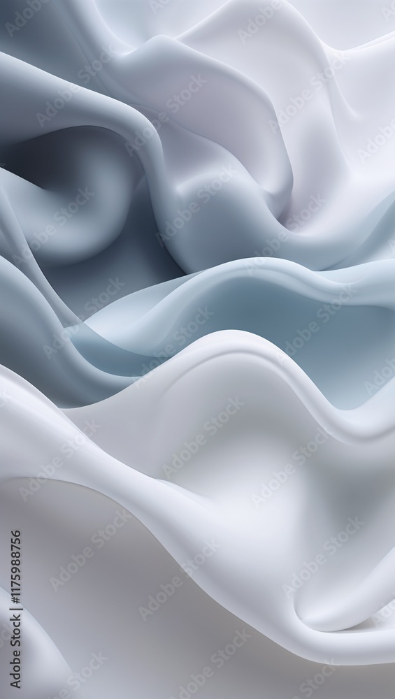 Fototapeta premium Soft gradient blending from light gray to pure white for a calming and subtle effect in white pattern background