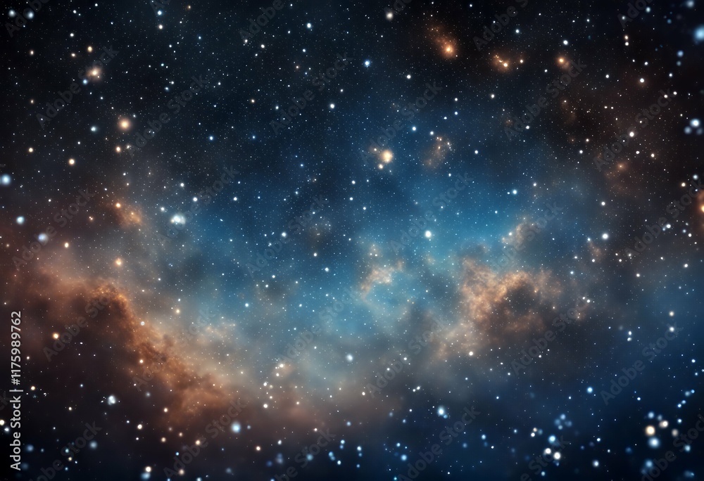 Naklejka premium background universe cosmos milky background galaxy way stars starry space sky blue