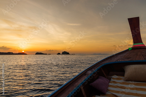 sunset on the sea