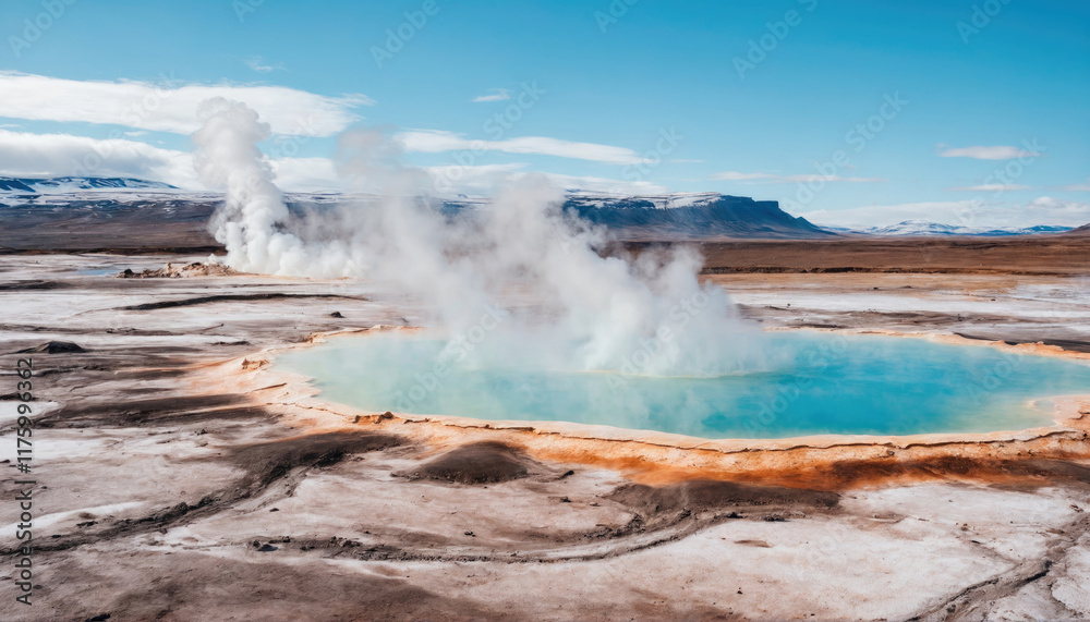 Exploring geothermal activity at Haukadalur in Iceland showcasing steaming geysers and vibrant turquoise hot springs Exploring geothermal activity at Haukadalur in Iceland showcasing steaming geysers and vibrant turquoise hot springs