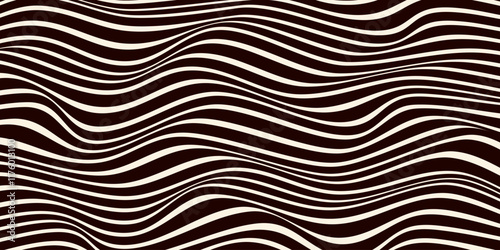 Black and white animalistic abstract geometric background, wave, vector
