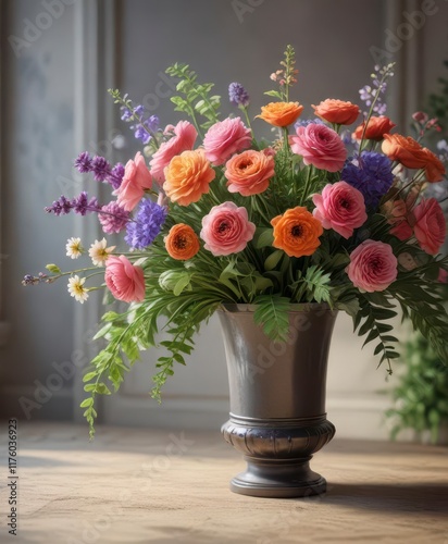 Wallpaper Mural Group of flowers arranged in a beautiful composition,  blooms,  vibrant Torontodigital.ca