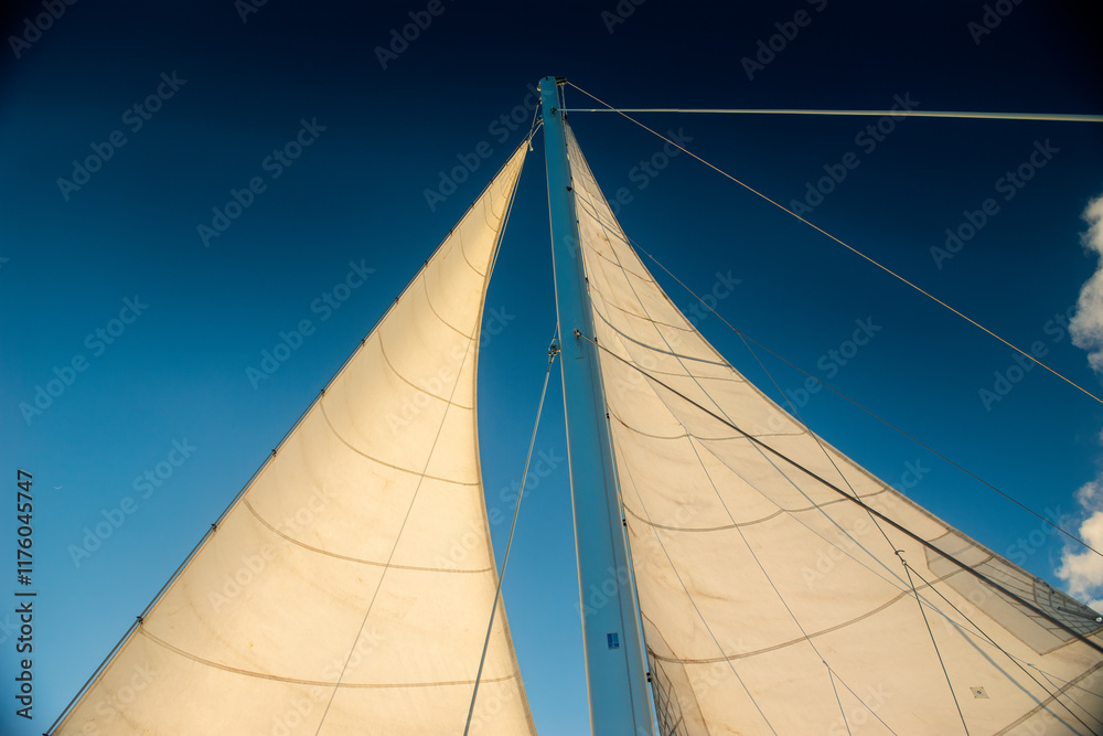 Fototapeta premium Sails Against the Blue Horizon