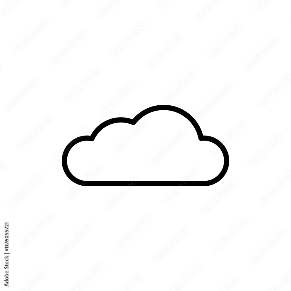 Cloud icon vector. cloud sign and symbol Cloud icon vector. cloud sign and symbol