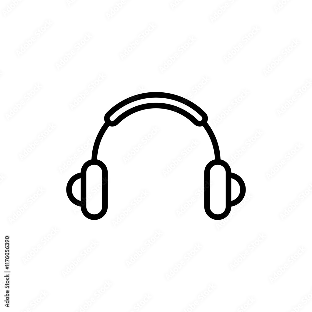 Headphone icon vector. Headvector sign and symbol Headphone icon vector. Headvector sign and symbol