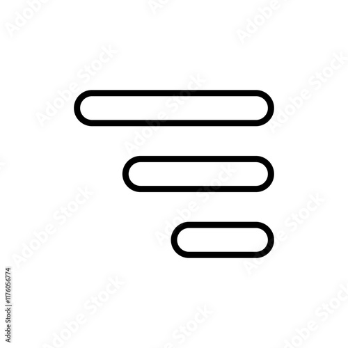 Menu icon vector. web menu sign and symbol. hamburger menu symbol
