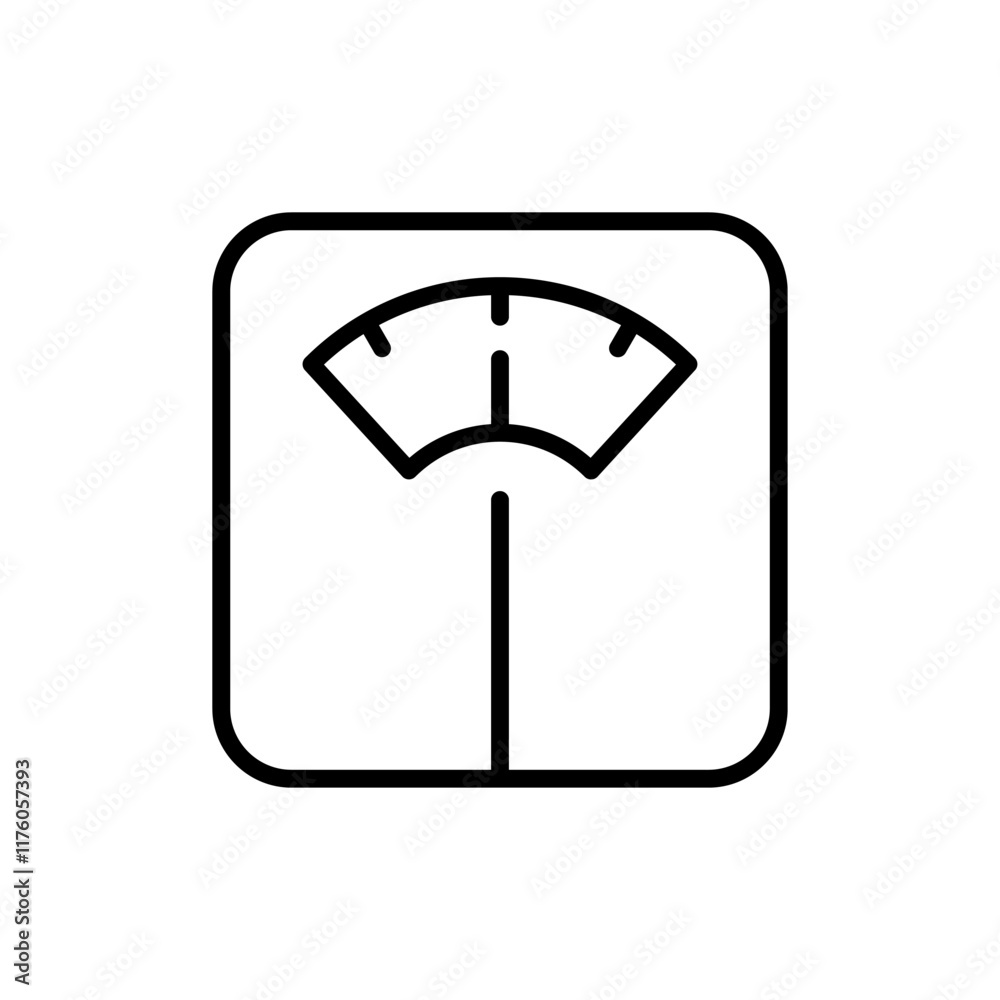 Scales icon vector. Weight scale sign and symbol Scales icon vector. Weight scale sign and symbol