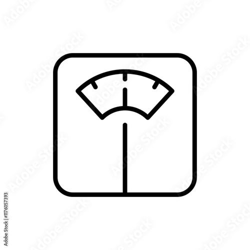 Scales icon vector. Weight scale sign and symbol
