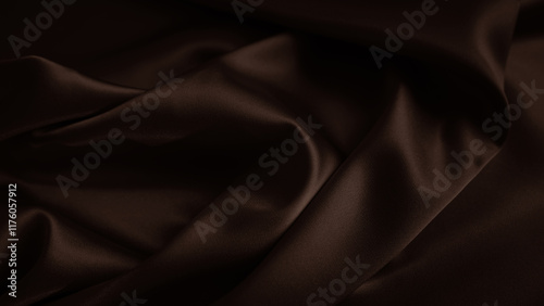 Obraz na płótnie Black dark chocolate brown background. Silk satin fabric. Luxury elegant beauty premium rich. Shiny glitter shimmer silky. Drapery fold crease. Christmas birthday Valentine romance festival. w salonie