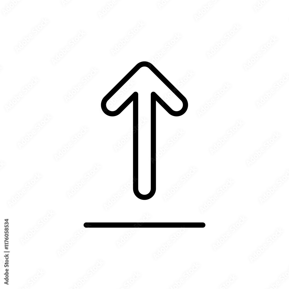 Upload icon vector. load data sign and symbol Upload icon vector. load data sign and symbol