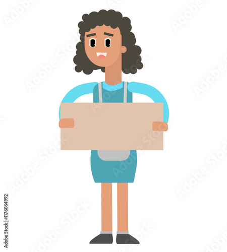 person holding a cardboard box