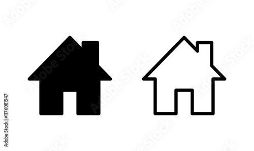 House icon logo design. Home sign and symbol