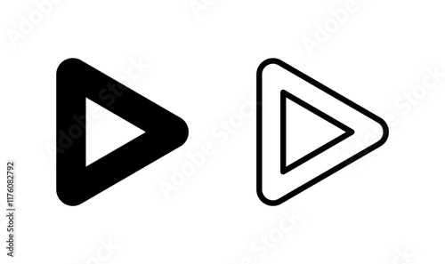 Free Download Play icon logo design. Play button sign and symbol - GFXLoad