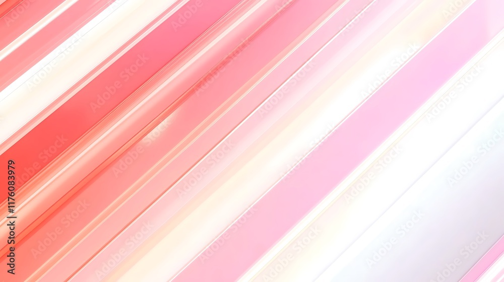Obraz premium Abstract Diagonal Lines Pastel Pink White Design