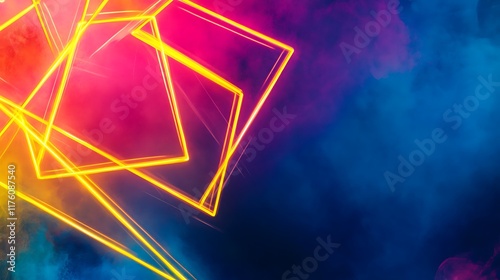 Wallpaper Mural Abstract Neon Light Artwork With Vivid Colors Torontodigital.ca