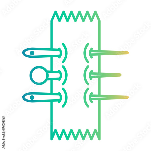 pin Line Gradient Icon