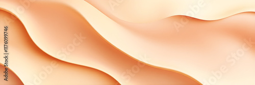 Abstract waves with matte textures creating an elegant product-friendly design