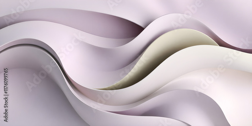 Abstract waves with matte textures creating an elegant product-friendly design