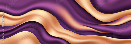 Abstract waves with matte textures creating an elegant product-friendly design