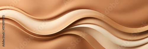 Abstract waves with matte textures creating an elegant product-friendly design