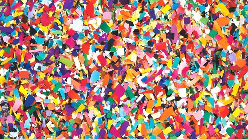 Colorful Confetti Celebration: Joyful Abstract Art