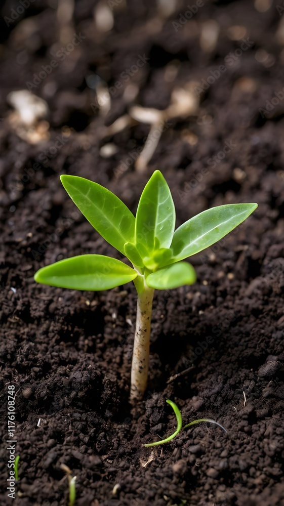 Seedling plant sprout soil spring nature gardening Seedling plant sprout soil spring nature gardening