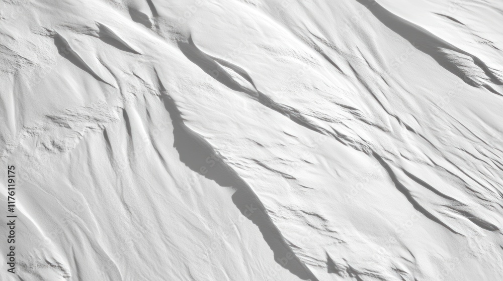 Obraz premium Abstract snow texture, windswept patterns.